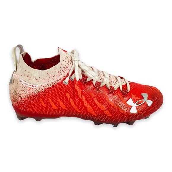 Under Armour Other - Under Armour UA Spotlight Lux MC Football Cleats White Red 3022654-600 Soccer 12